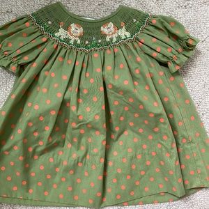 Rosalina Polka Dot Smocked Dress